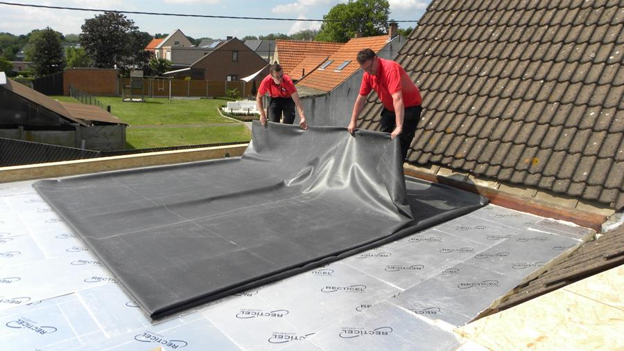 wietse en franstalige collega leggen het dak