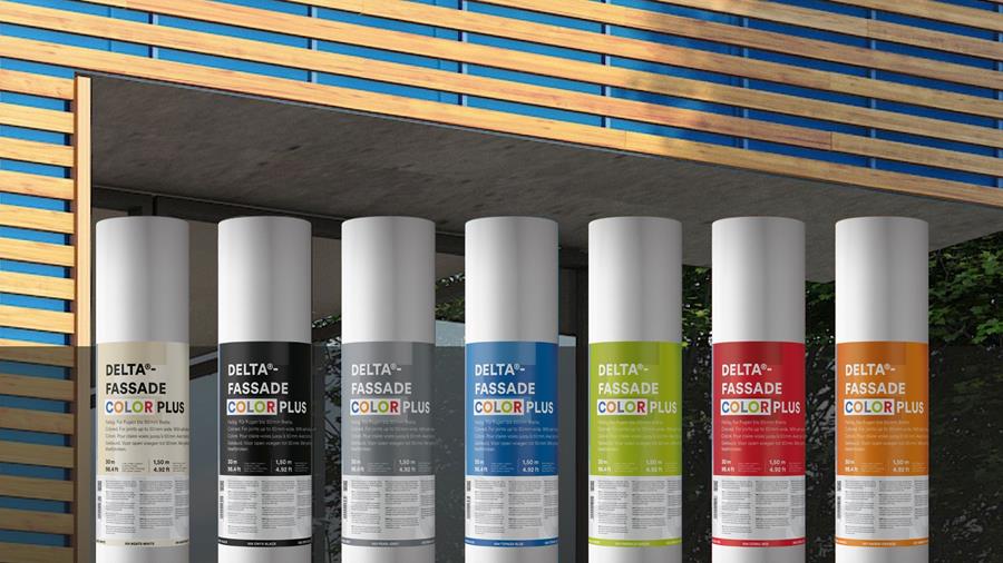 Kleurrijke en UV-bestendige DELTA®-FASSADE COLOR PLUS folie 