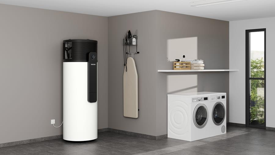 Stiebel Eltron warmtepompboiler wasplaats